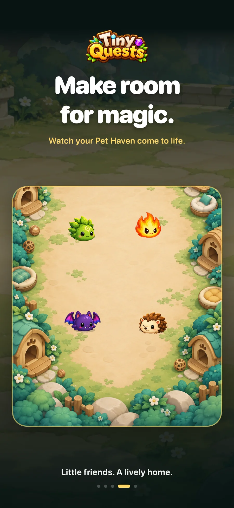 Tiny Quests Pet Haven screen